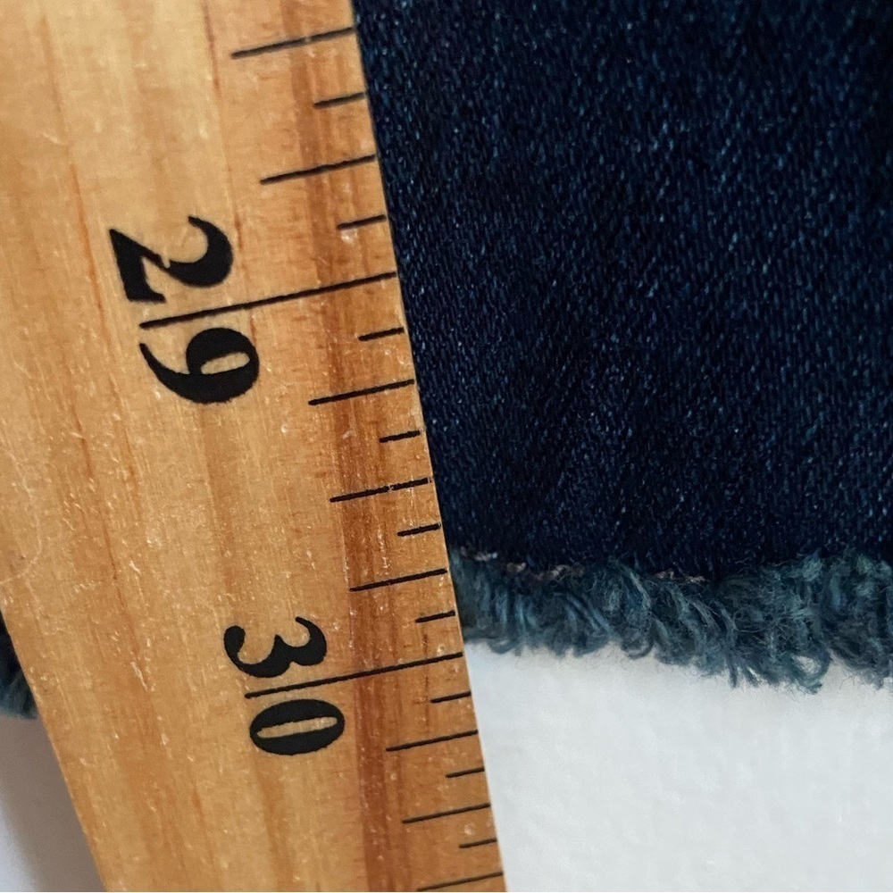 Lane Bryant Boot Cut Jeans Size 26 Cropped Raw Hem Mid Rise Stretch Color Blue - Picture 6 of 9